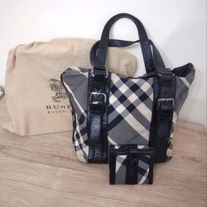 Burberry nylon tote check bundle (Vintage)